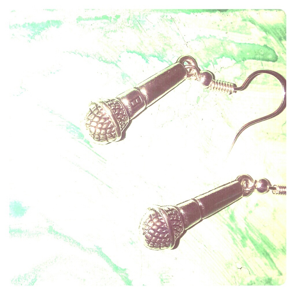 🌞   🌞Handmade Microphone earrings
